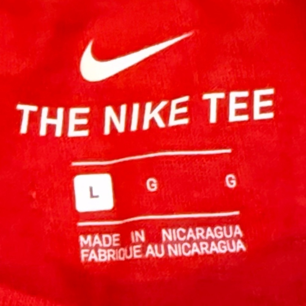 New England Patriots The Nike Tee Tshirt Size Large Red EUC - Picture 4 of 6
